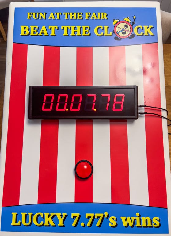 beat the clock time carnival game hire Northern Ireland, Belfast, Derry, Londonderry, Craigavon, Newtownabbey, Castlereagh, Lisburn, Ballymena, Lurgan, Portadown, Newtownards, Newry, Carrickfergus, Antrim, Coleraine, Omagh, Larne, Bandbridge, Armagh, Dungannon, Enniskillen, Cookstown, Limavady, Downpatrick, Ballymoney,  Magherafelt, Portrush, Ballycastle, Maghera,